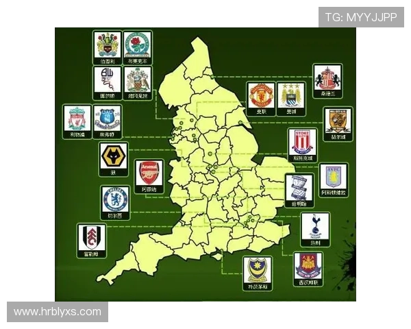 英超球队在英国的地理分布图解读